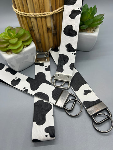 Cow Print Wristlet